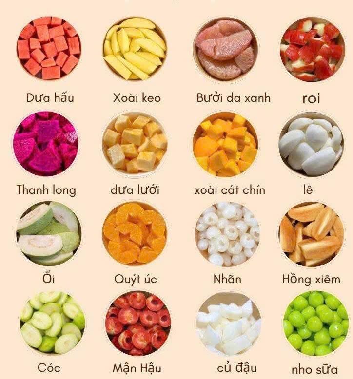 Trái cây gọt sẵn